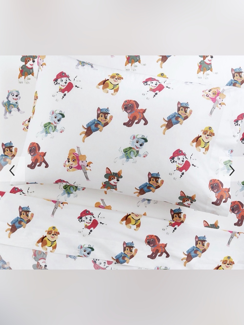 Pottery Barn Kids PAW Patrol Organic Toddler Sheet Set (Crib Sized)